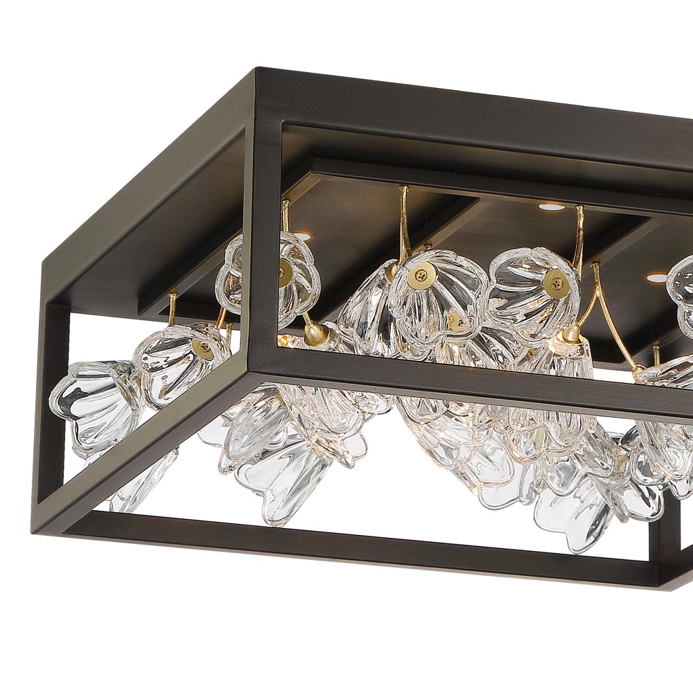 Maison Des Fleurs LED Flush Mount Celing Light in Detail.