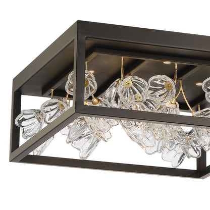 Maison Des Fleurs LED Flush Mount Celing Light in Detail.