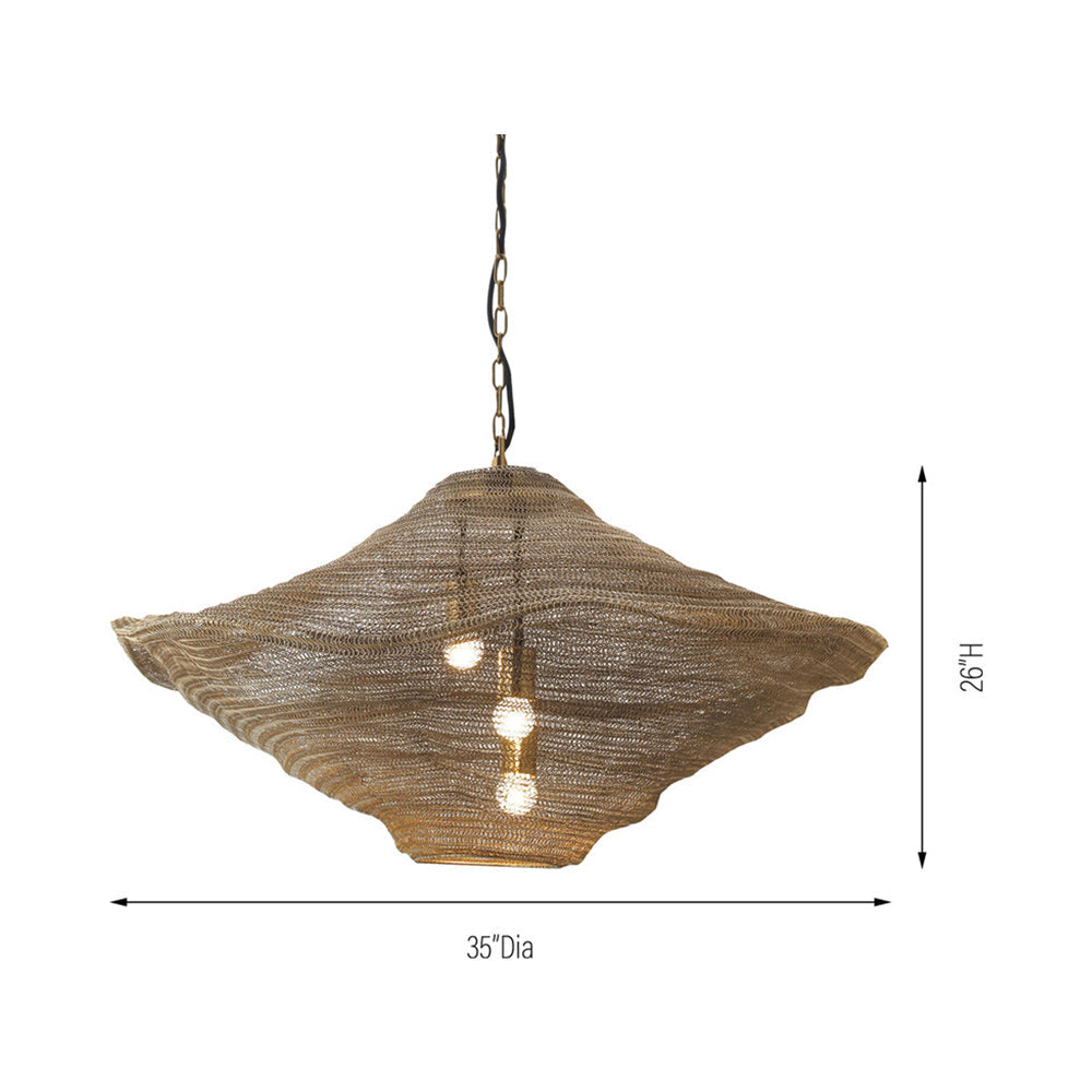 Marseille Pendant Light - line drawing.