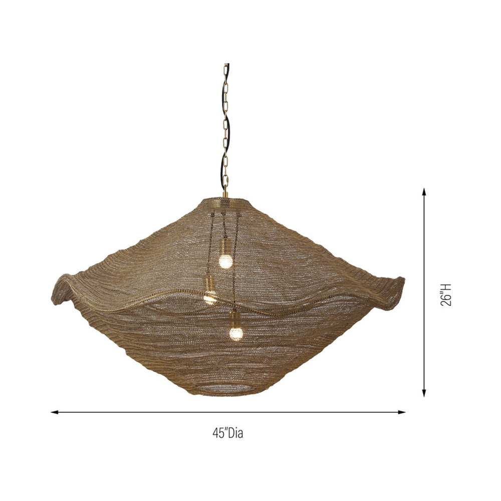 Marseille Pendant Light - line drawing.