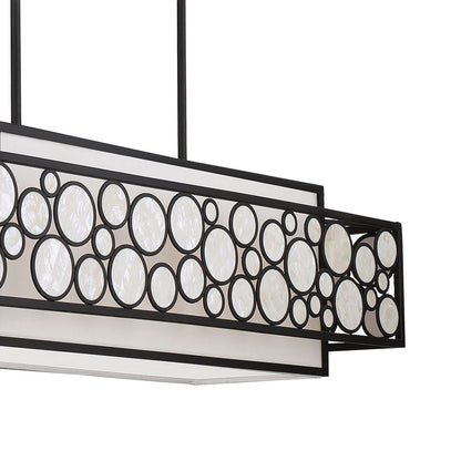 Mosaic Linear Pendant Light in Detail.