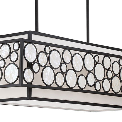 Mosaic Linear Pendant Light in Detail.