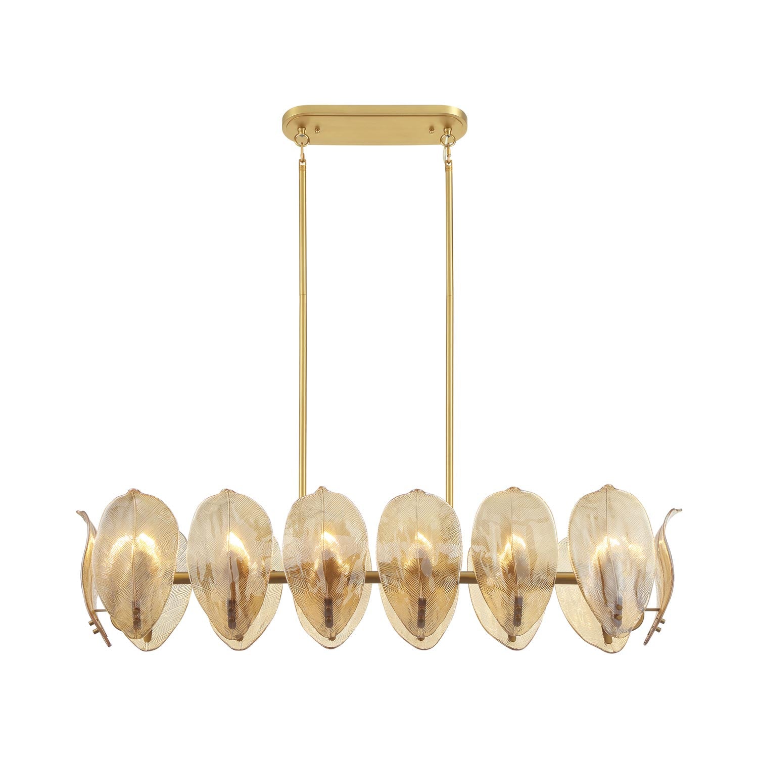 Orchid Linear Pendant Light (Amber).