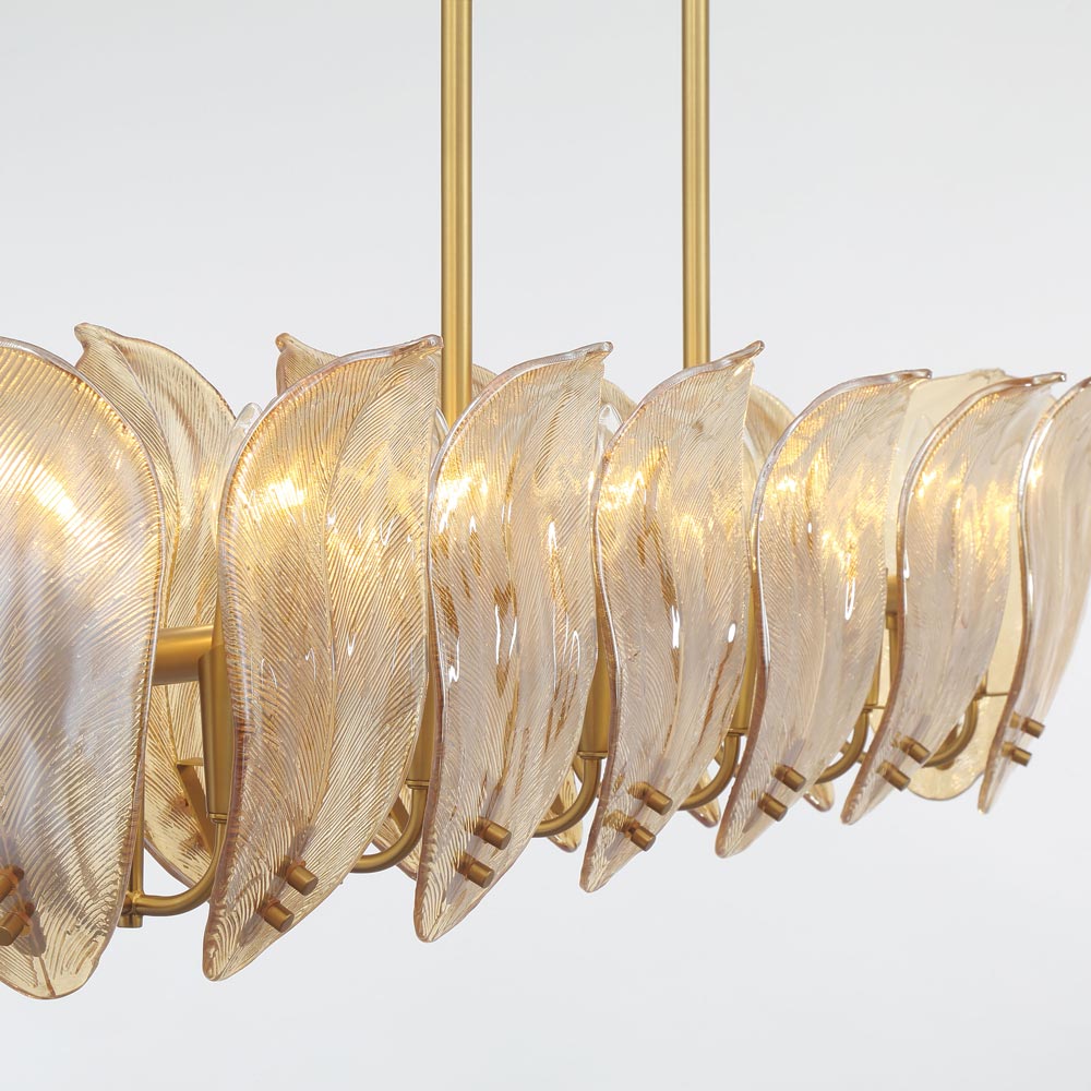 Orchid Linear Pendant Light in Detail.