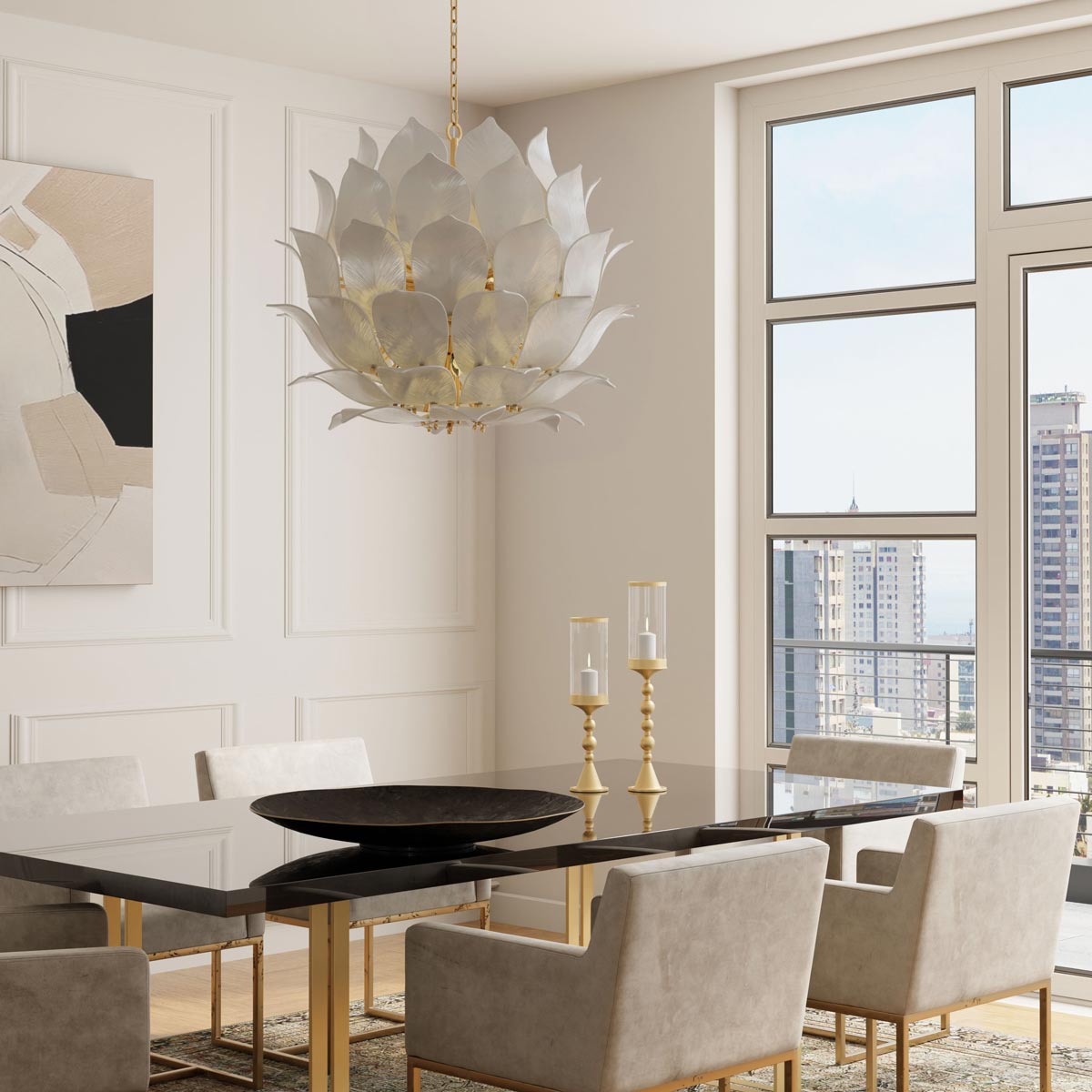 Orchid N2219 Pendant Light in dining room.
