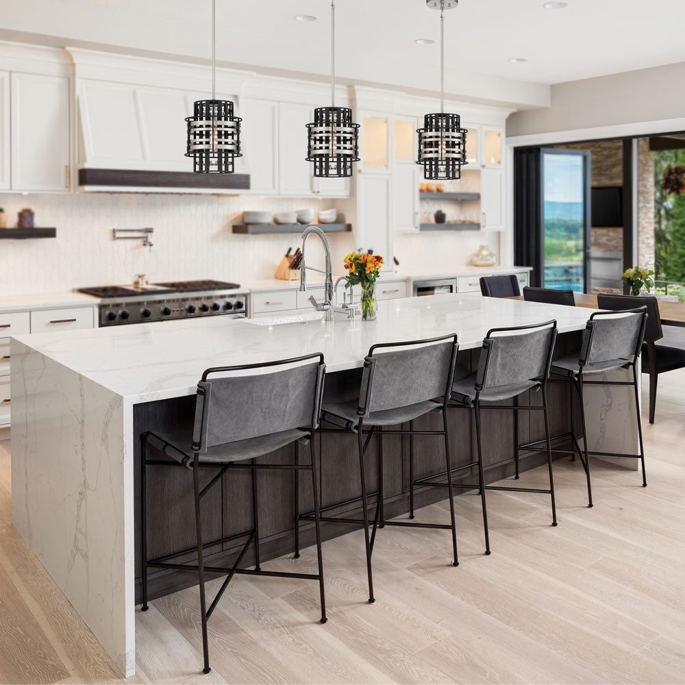 Presten Pendant Light in kitchen.