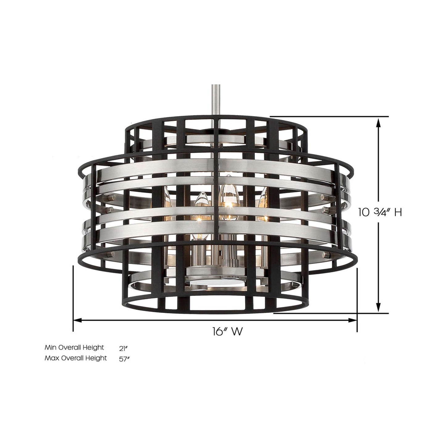 Presten Pendant Light - line drawing.
