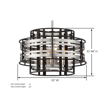 Presten Pendant Light - line drawing.