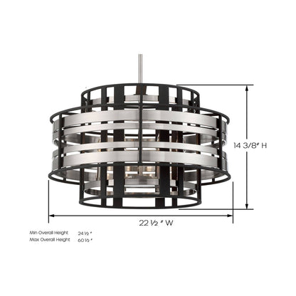 Presten Pendant Light - line drawing.