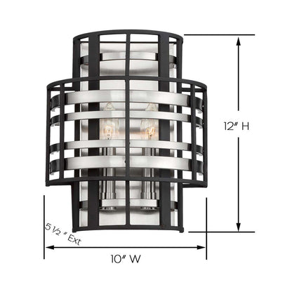 Presten Wall Light - line drawing.