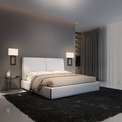 Sable Point LED Wall Light in bedroom.