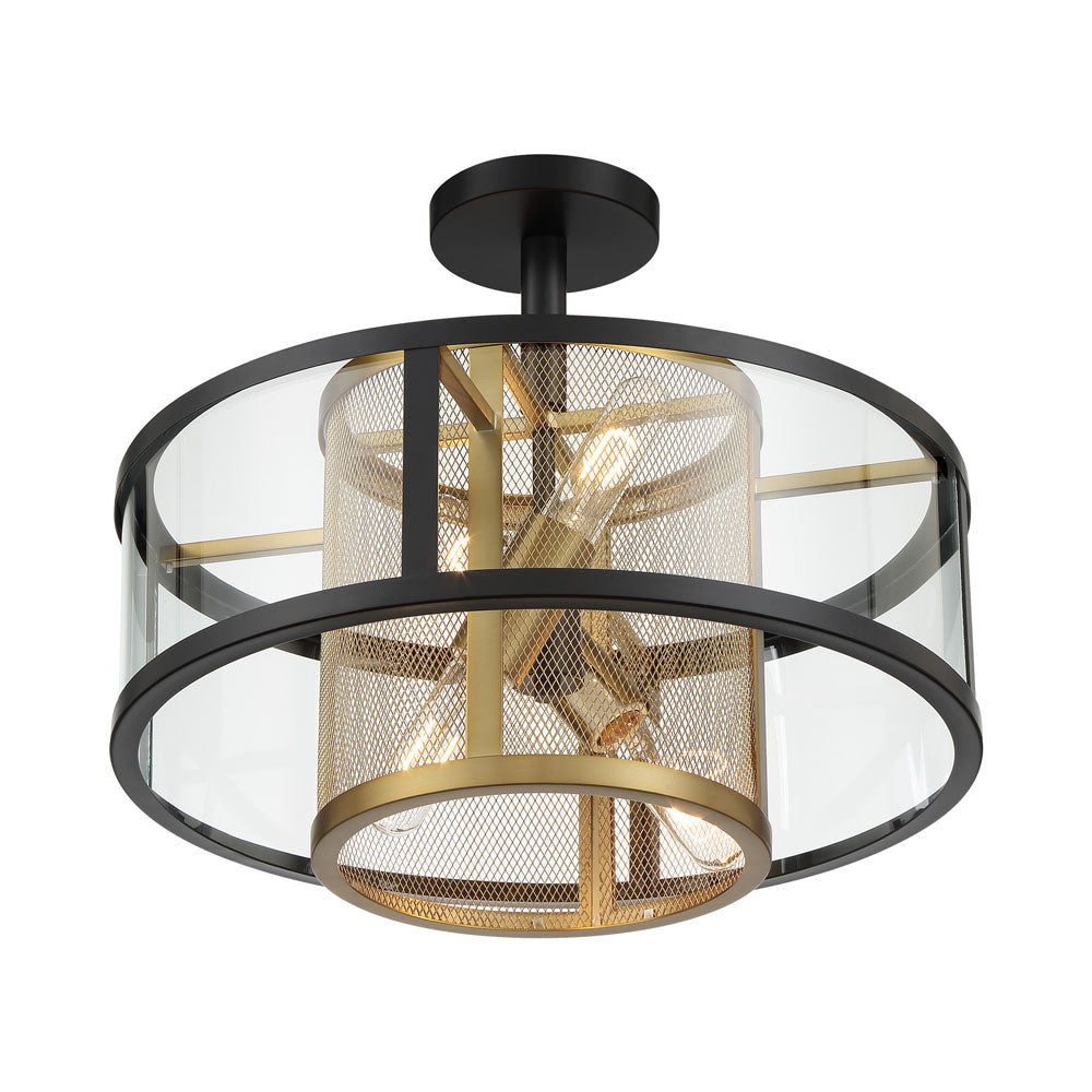 Soho Semi Flush Mount Ceiling Light in Detail.