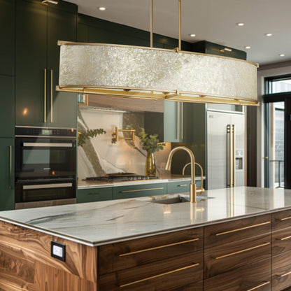 Sommers Bend Linear Pendant Light in kitchen.