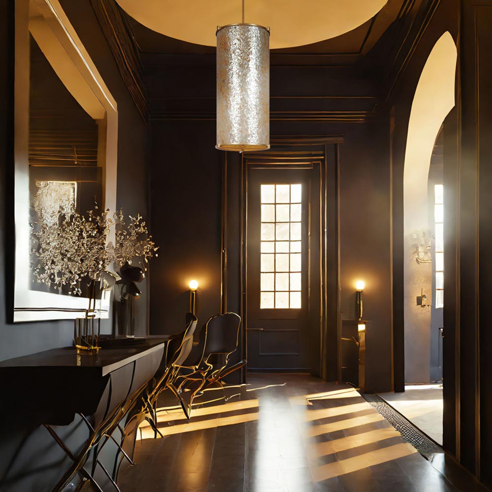 Sommers Bend Pendant Light in entrance.
