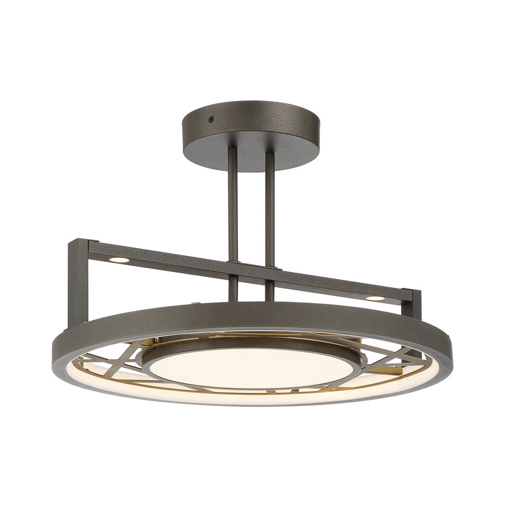 Tribeca LED Semi Flush Mount Ceiling Light.