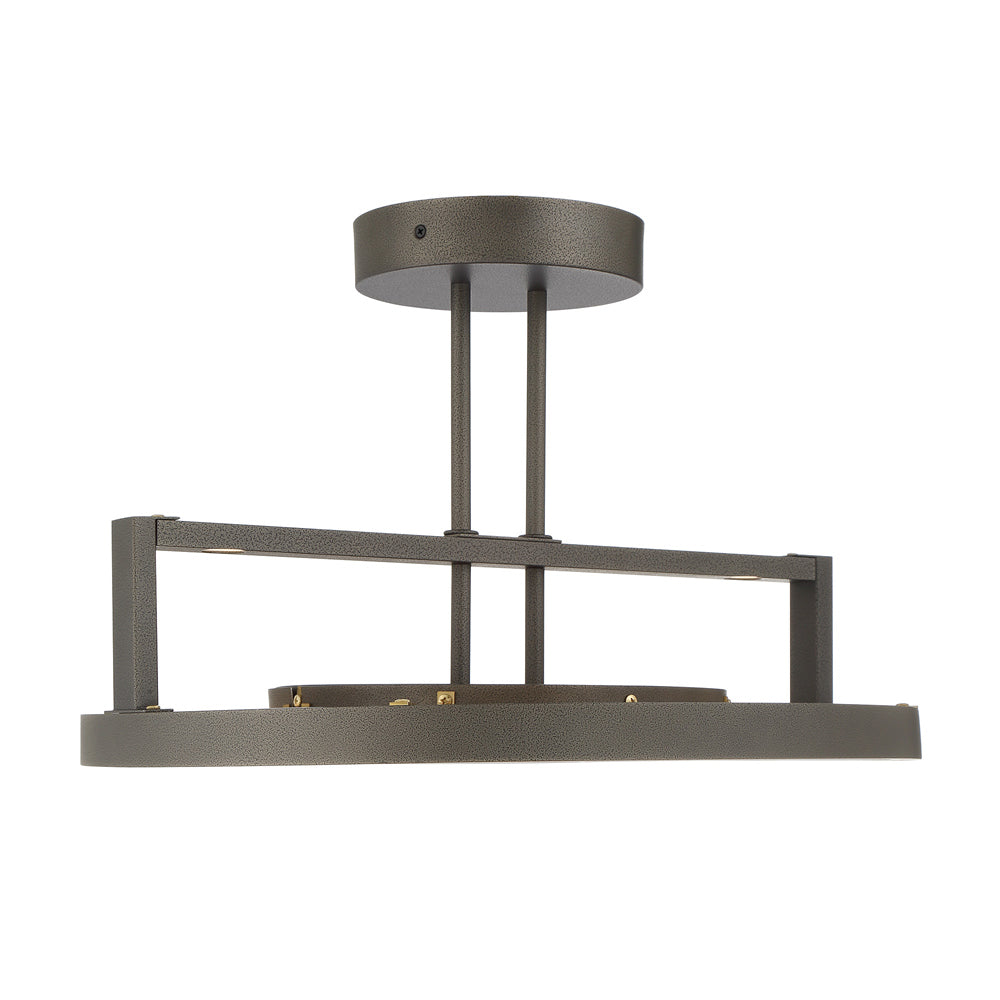 Tribeca LED Semi Flush Mount Ceiling Light in Detail.