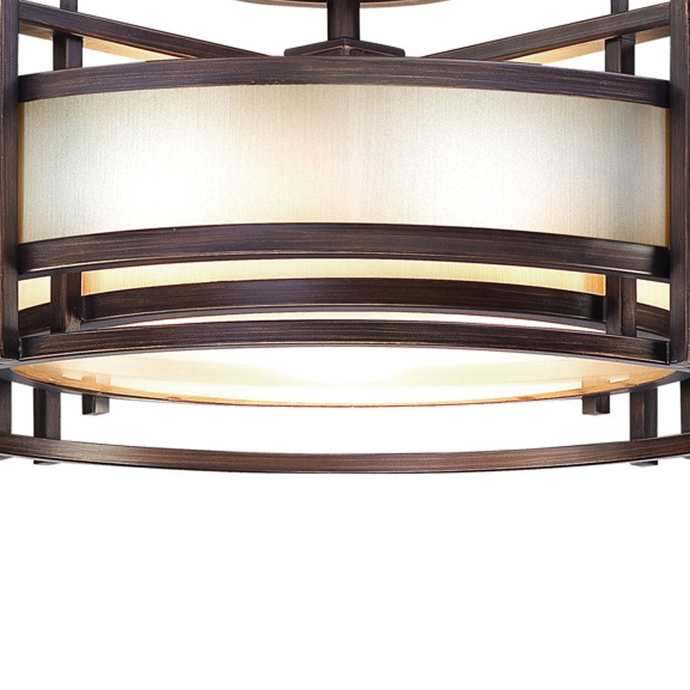 Underscore Semi Flush Mount Ceiling Light in Detail.