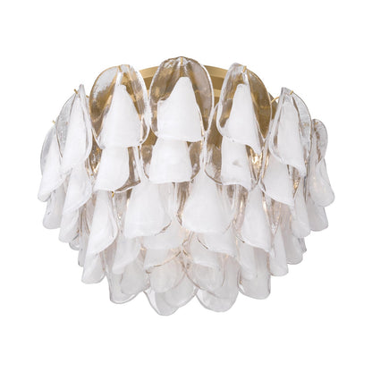 Verla Crest Flush Mount Ceiling Light in White (6-Light).