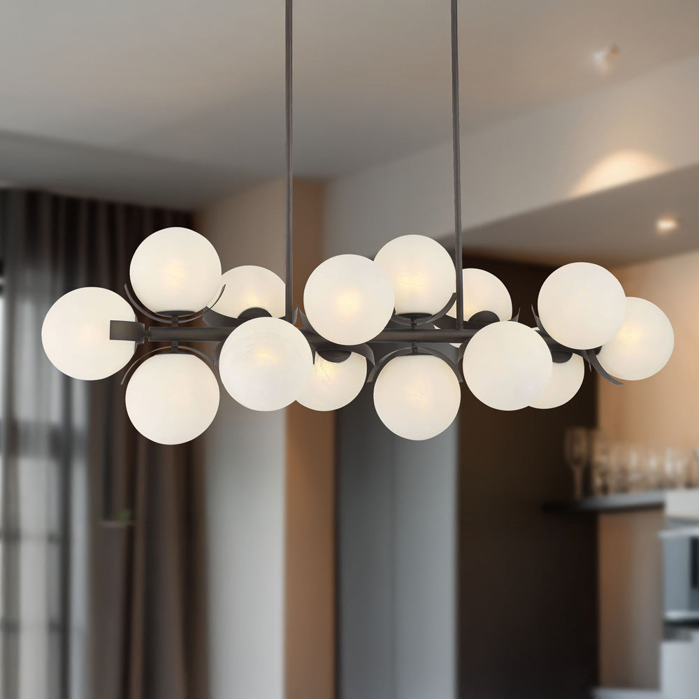 Vino Linear Pendant Light in Detail.