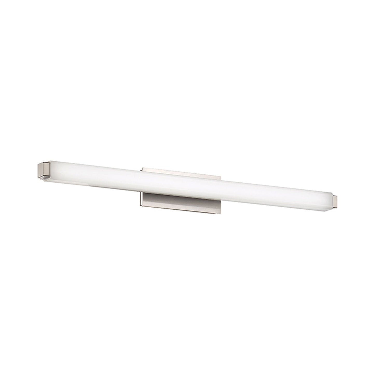 Mini Vogue LED Bath Bar in Medium (2700K)/Brushed Nickel.