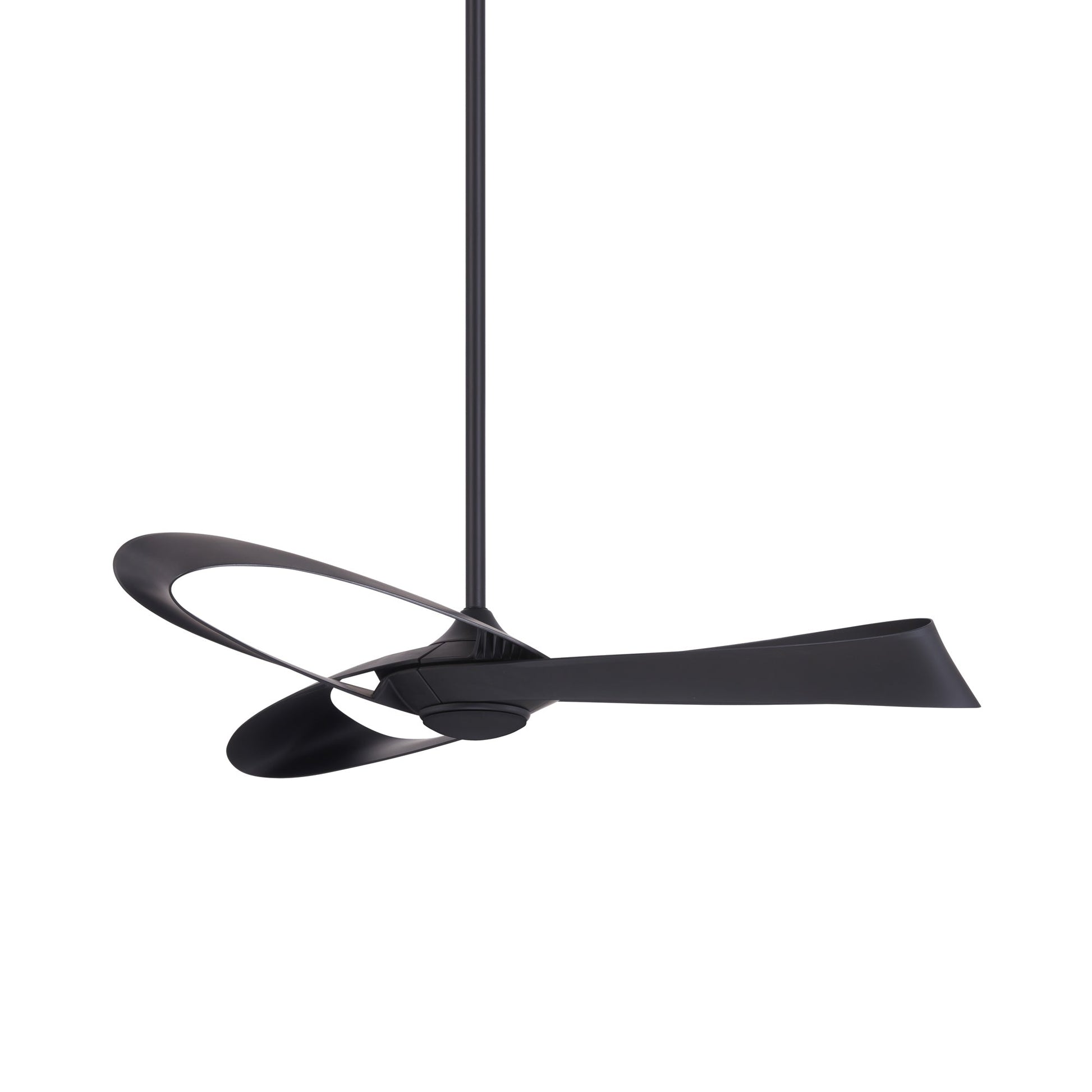 Bowie Ceiling Fan in Coal Black.