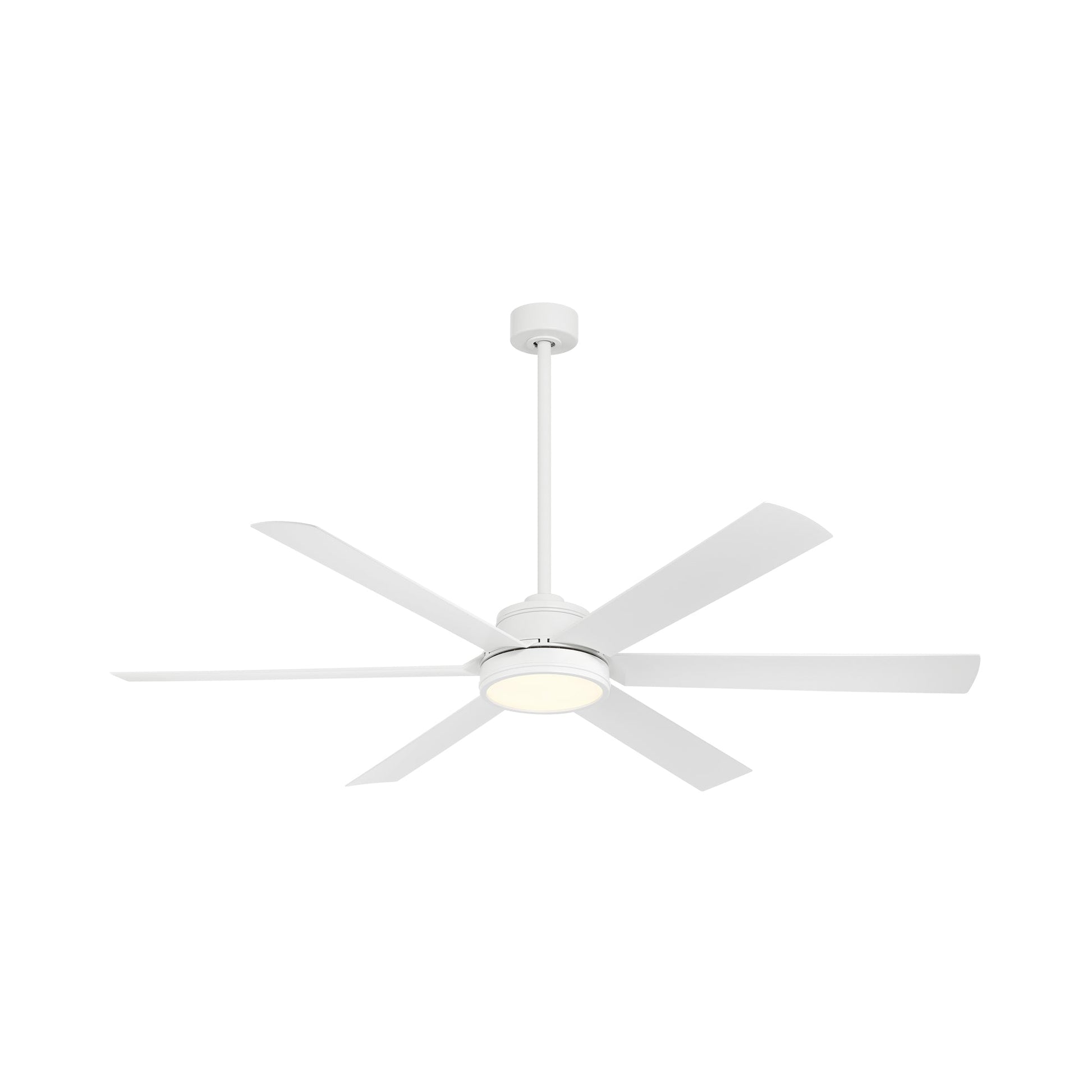 Cairo Smart LED Ceiling Fan in Flat White/Flat White.