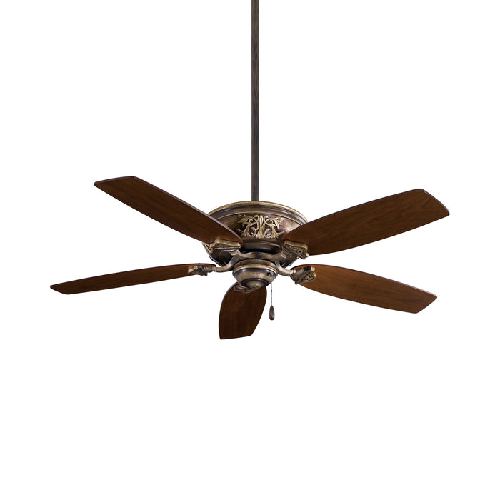 Classica Ceiling Fan in Patina Iron (Without Light Kit).