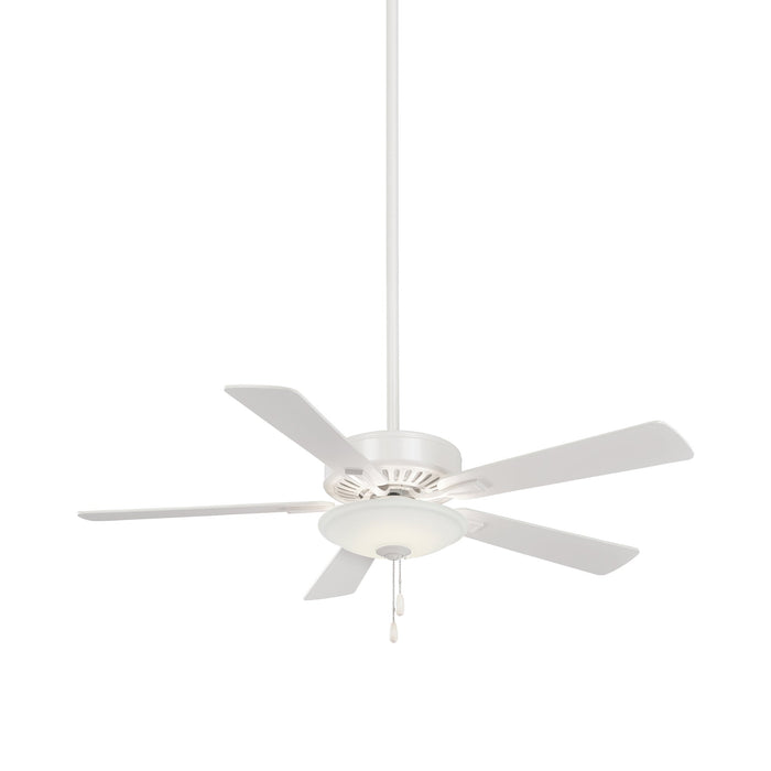 Contractor Uni-Pack LED Ceiling Fan in White.