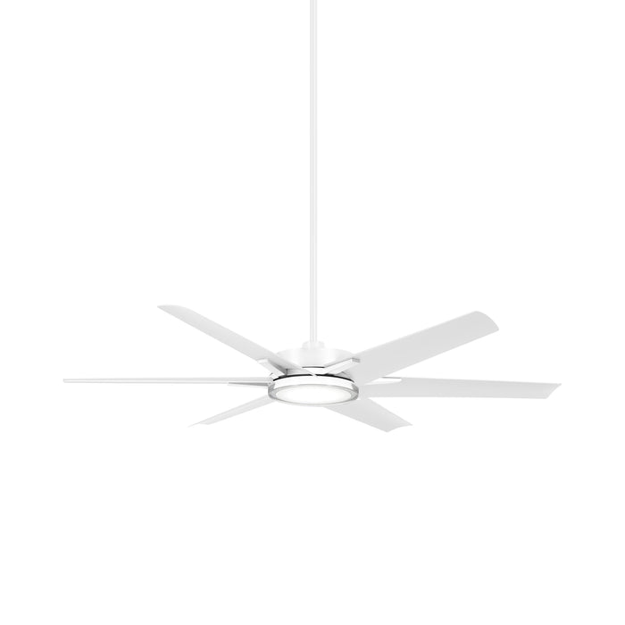 Deco LED Ceiling Fan in Flat White.