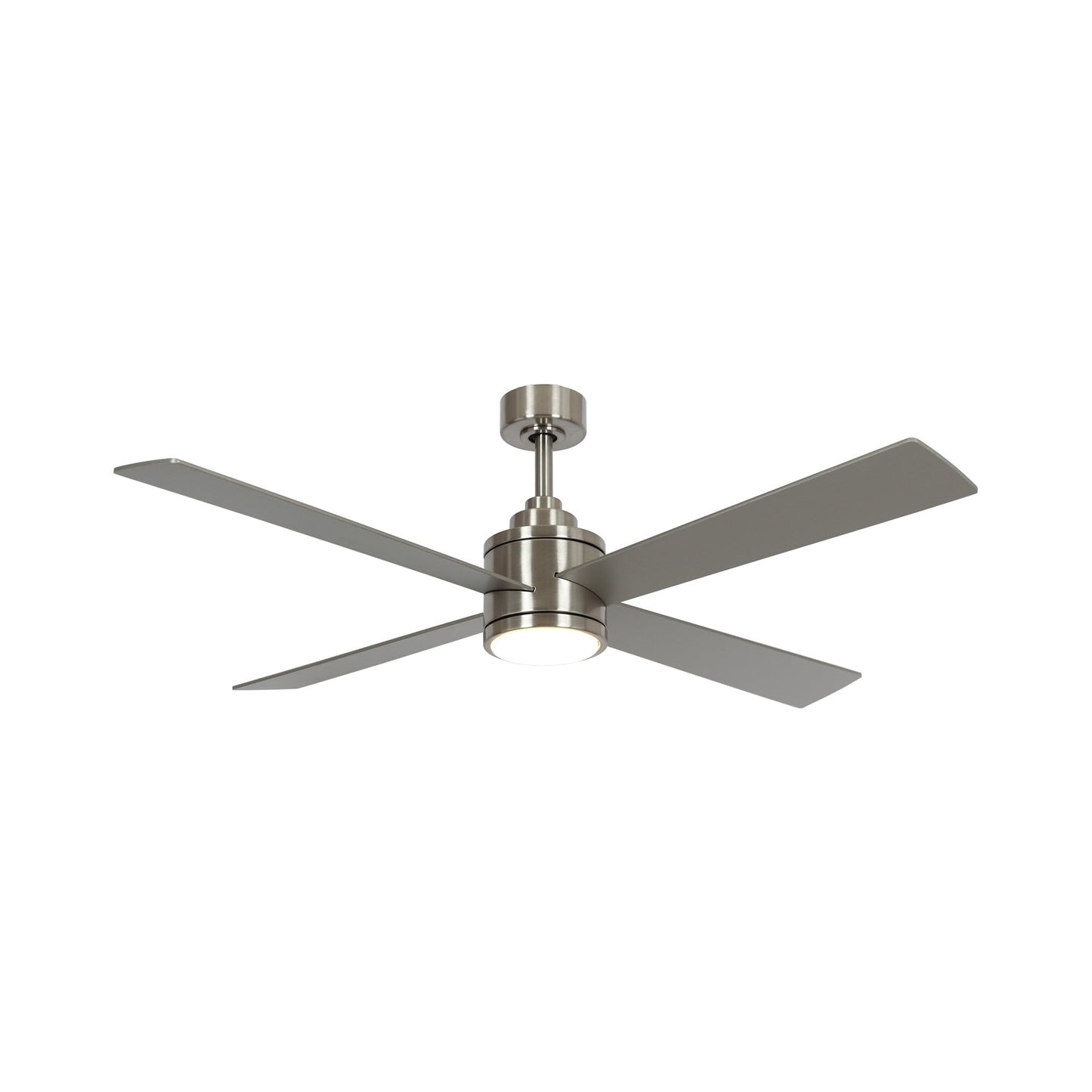 Falco LED Ceiling Fan in Brushed Nickel/Silver.