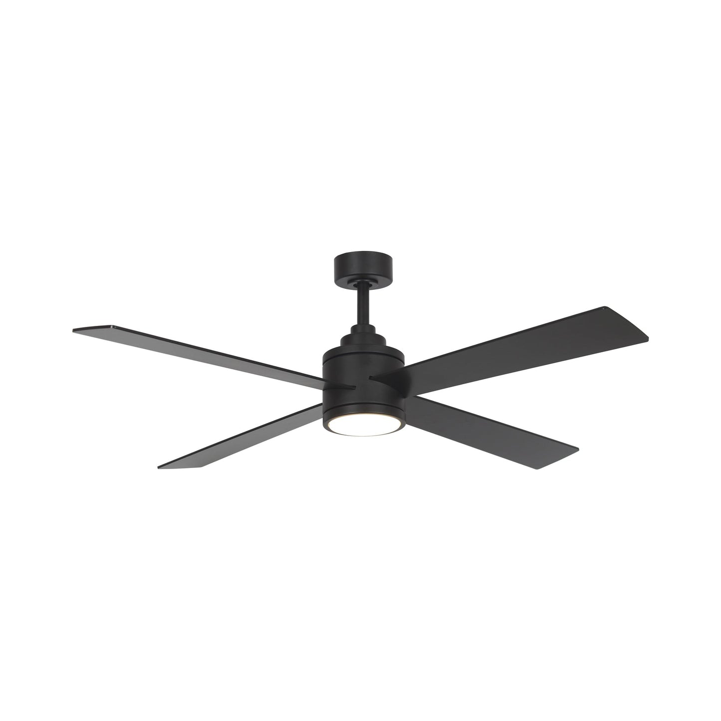 Falco LED Ceiling Fan in Coal Black/Coal Black.