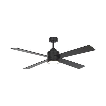 Falco LED Ceiling Fan in Coal Black/Coal Black.