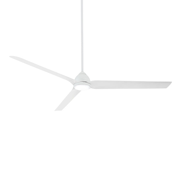 Java Xtreme Outdoor LED Ceiling Fan in Flat White.