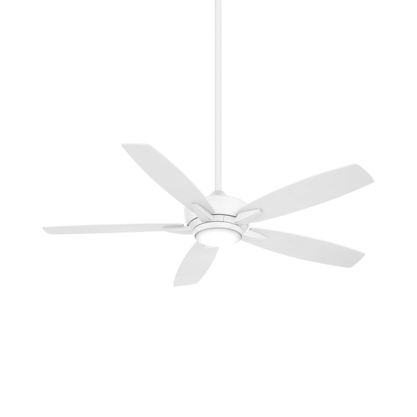 Kelvyn LED Ceiling Fan in Flat White.