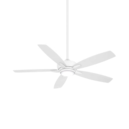 Kelvyn LED Ceiling Fan in Flat White.