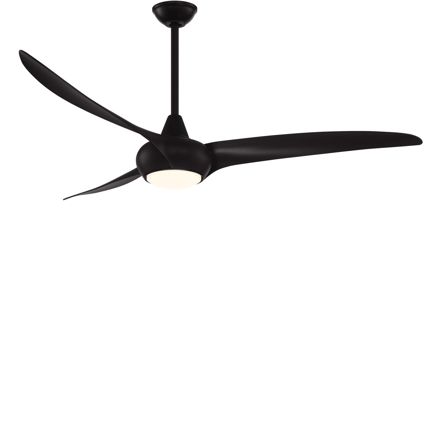 Light Wave LED Ceiling Fan in Coal (65-Inch).