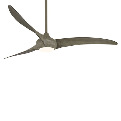 Light Wave LED Ceiling Fan in Driftwood (65-Inch).