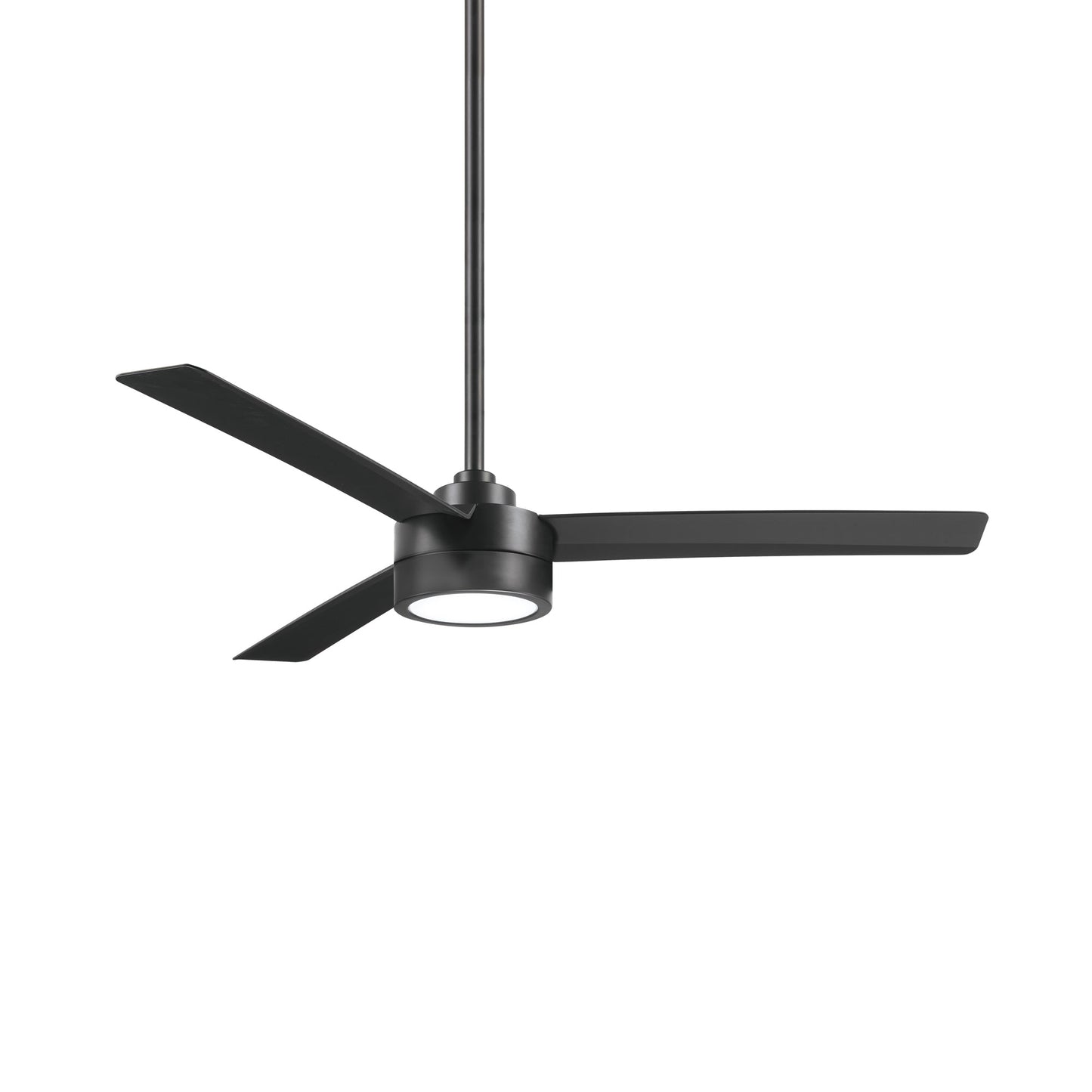 Roto LED Ceiling Fan in Coal Black.