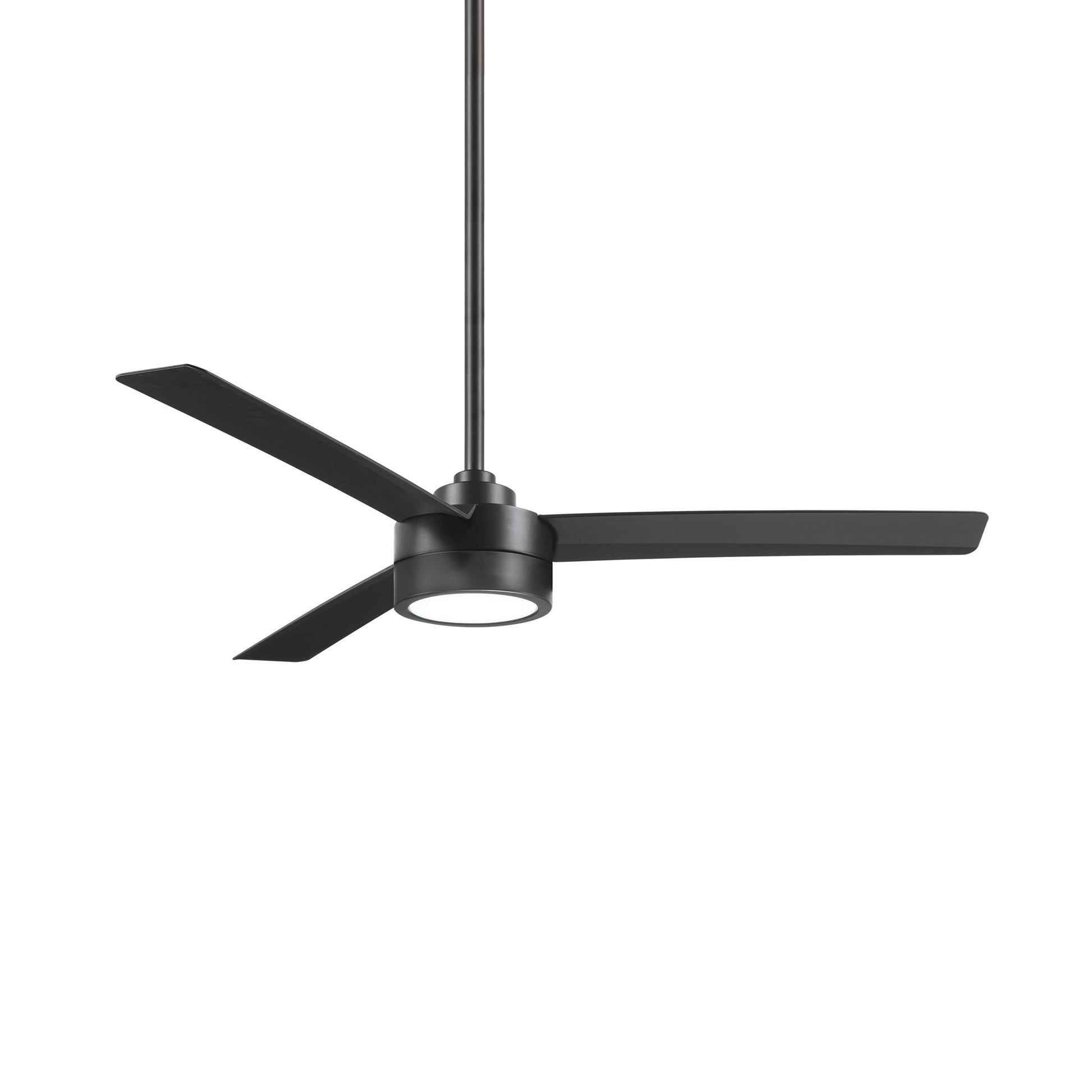 Roto LED Ceiling Fan in Coal Black.