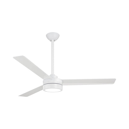 Roto LED Ceiling Fan in Flat White.