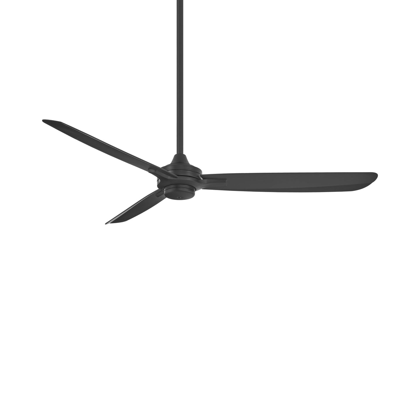 Rudolph Outdoor Ceiling Fan in Coal Black.