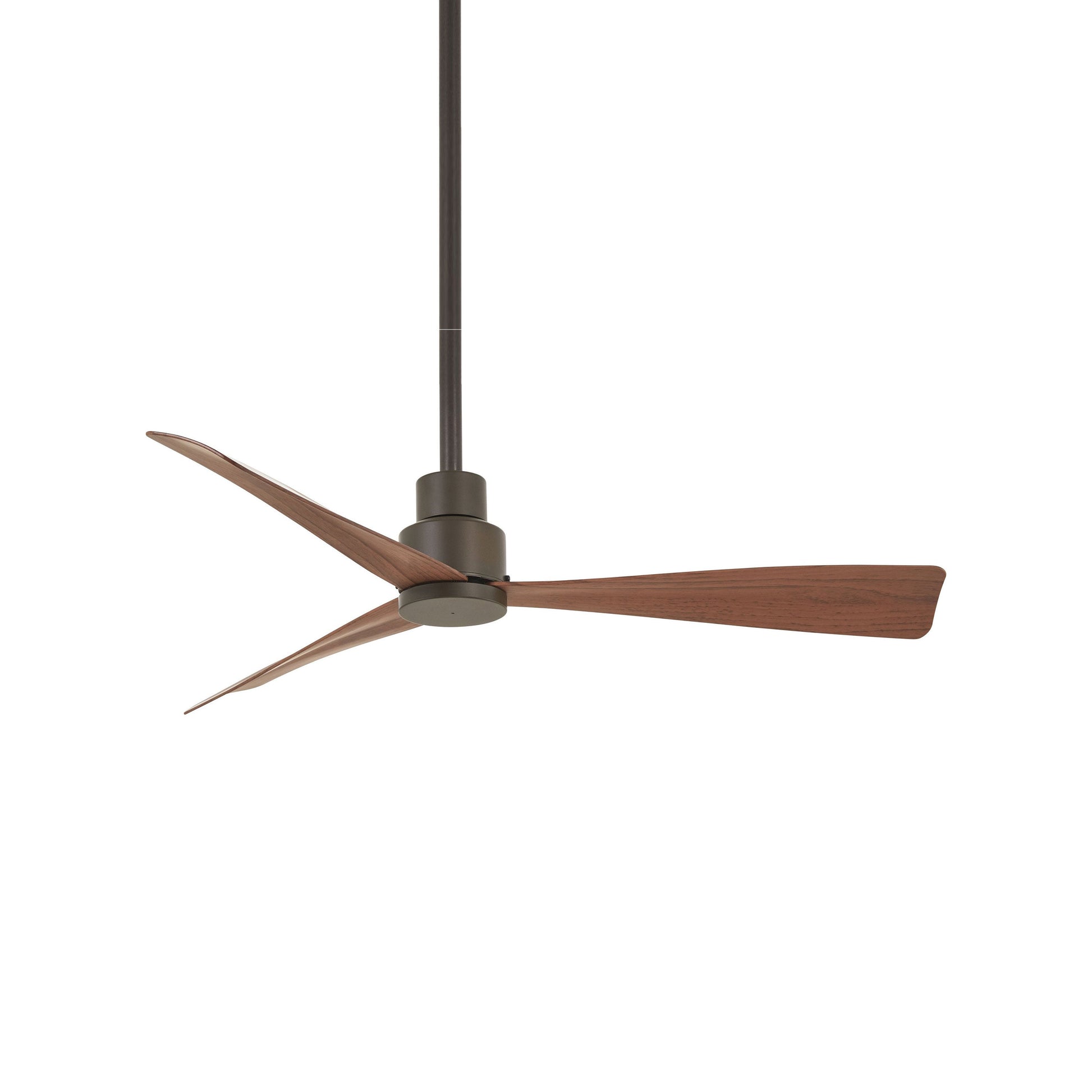 Simple Outdoor Ceiling Fan in Oil Rubbed Bronze/Maple (44-Inch).