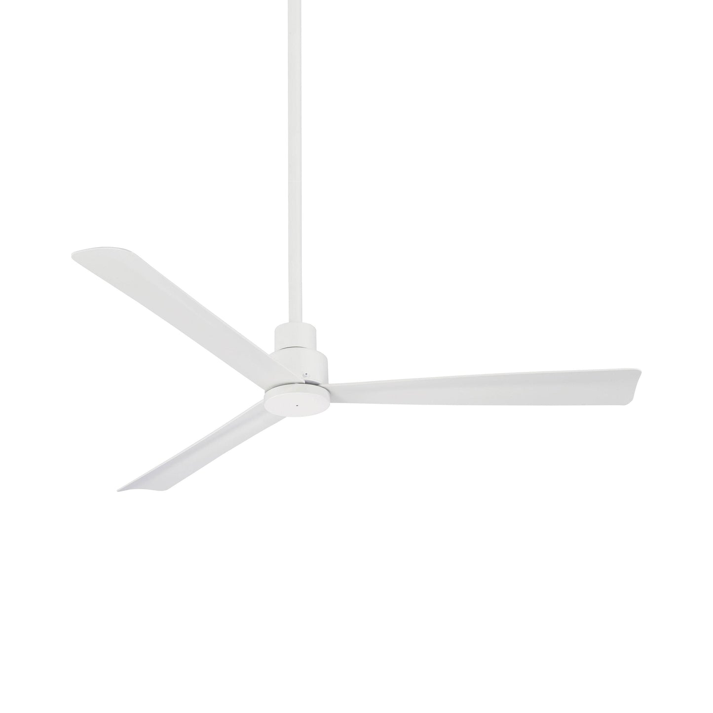 Simple Outdoor Ceiling Fan in Flat White/Flat White (52-Inch).