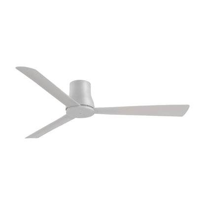 Simple Outdoor Flush Mount Ceiling Fan in Grey (60-Inch).
