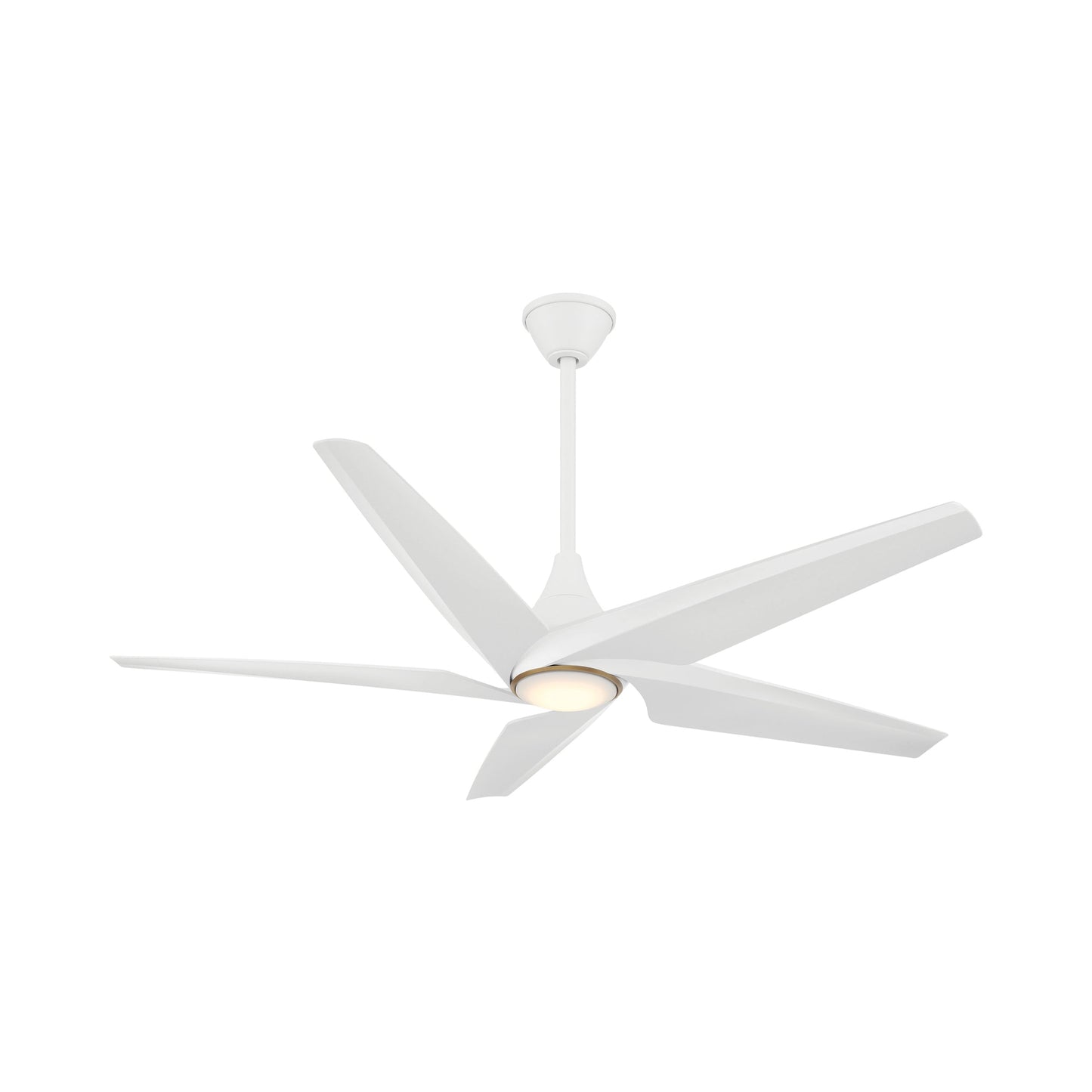 Switch Smart Dual LED Mount Ceiling Fan in Flat White/Flat White.