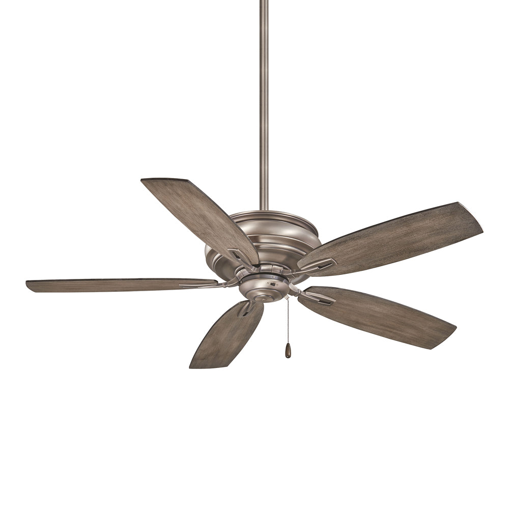 Timeless Ceiling Fan in Burnished Nickel.