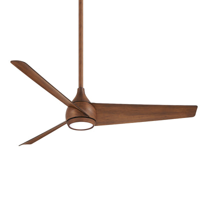 Twist LED Ceiling Fan in Distressed Koa.