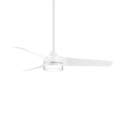 Veer Smart LED Ceiling Fan in Flat White/Flat White.
