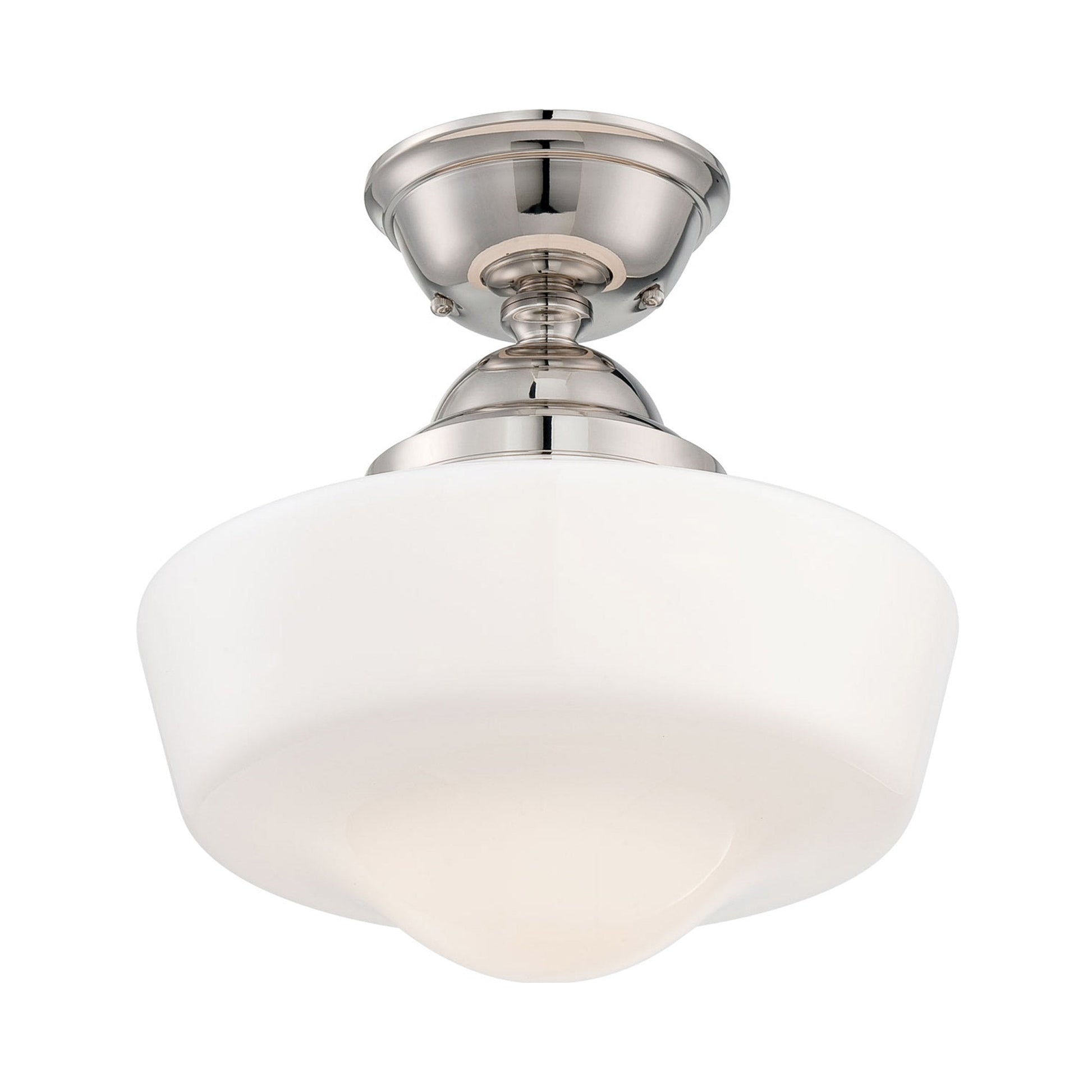 2257 Semi Flush Mount Ceiling Light in Polished Nickel .