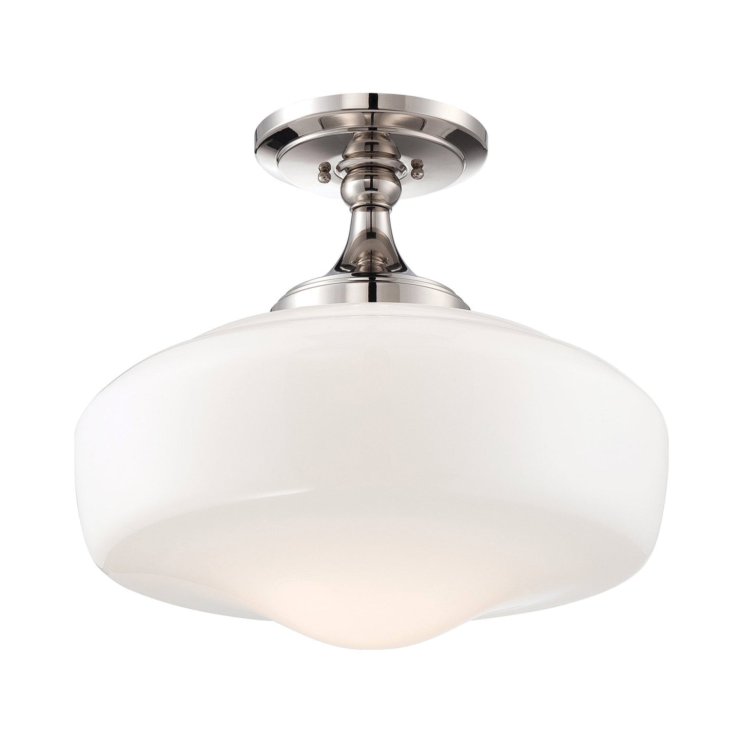 2259 Semi Flush Mount Ceiling Light in Polished Nickel.